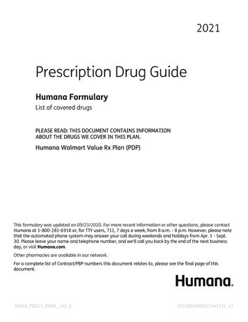 Prescription Drug Guide - HTA Financial