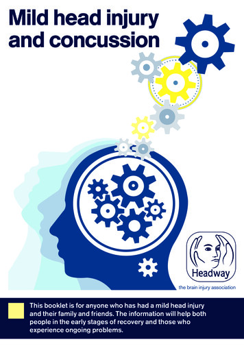 Mild Head Injury And Concussion - Headway - The Brain .