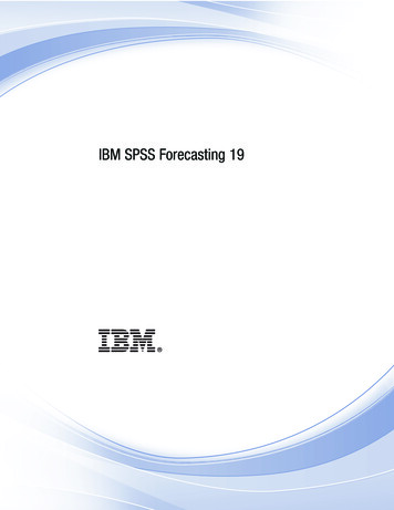 IBM SPSS Forecasting 19