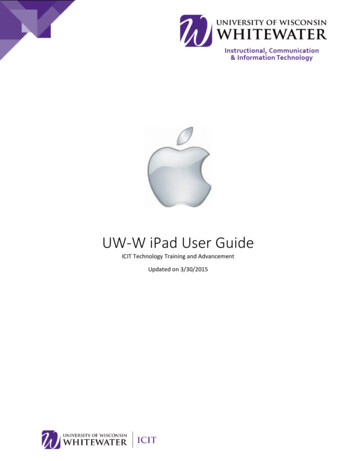 UW-W IPad User Guide