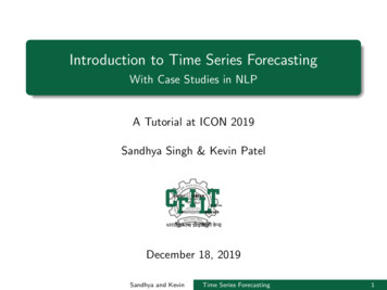 Introduction To Time Series Forecasting - IIT Bombay