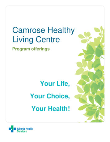 Camrose Healthy Living Centre Program Offerings