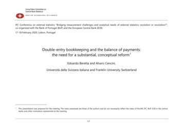 Double-entry Bookkeeping And The Balance Of Payments: The .