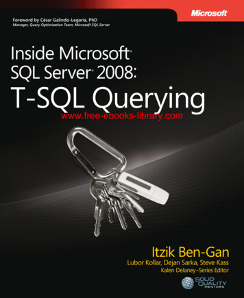 Inside Microsoft SQL Server 2008 : T-SQL Querying