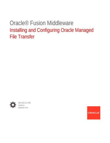 Oracle Fusion Middleware File Transfer