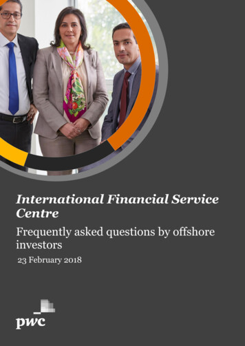 International Financial Service Centre - PwC