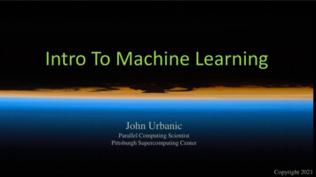 Intro To Machine Learning - PSC