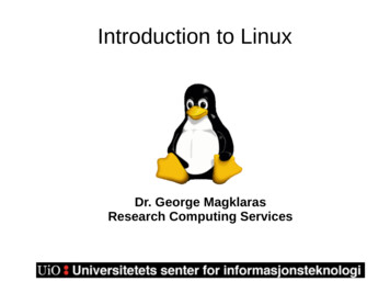 Introduction To Linux - Tanersezer 