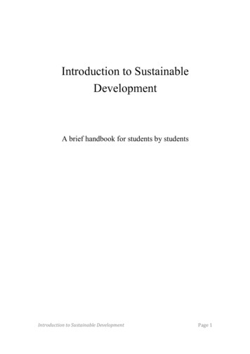 Introduction To Sustainable Development