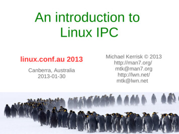 An Introduction To Linux IPC - Michael Kerrisk