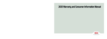 2020 Warranty And Consumer Information Manual - Century Kia