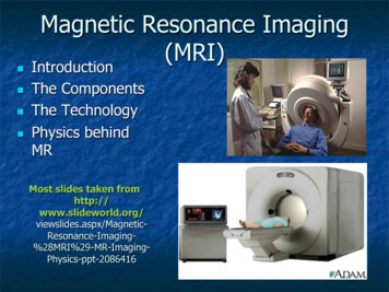 Magnetic Resonance Imaging (MRI) - DESY