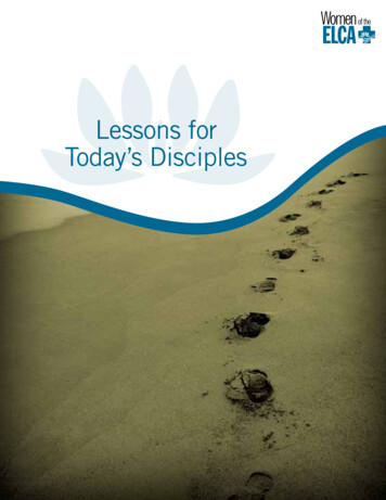 Lessons For Today’s Disciples - Women Of The ELCA