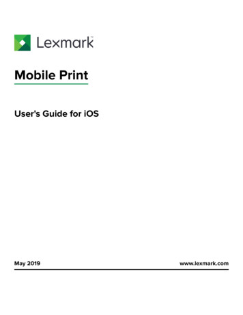 User's Guide For IOS - Lexmark