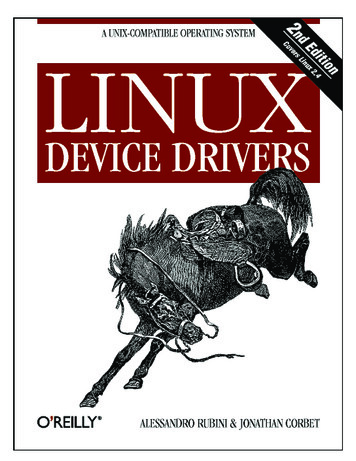 Linux Device Drivers, 2nd Edition - NXP