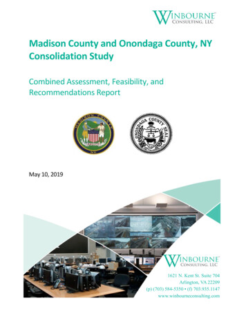 Madison County And Onondaga County, NY Consolidation Study