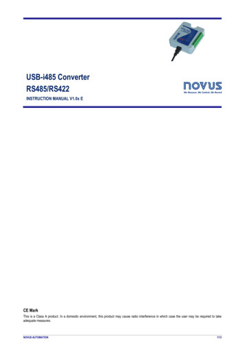 USB-i485 Converter RS485/RS422 - NOVUS Automation