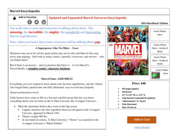 Marvel Encyclopedia Updated And Expanded Marvel Universe .