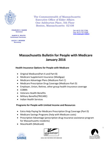 Massachusetts Bulletin For People With Medicare January 2016