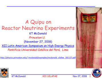 A Quipu On Reactor Neutrino Experiments