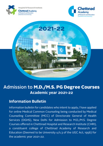 MD&MS Information Bulletin 2021-22 - 13-12-2022 Low - CARE