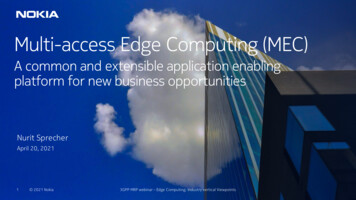 Multi-access Edge Computing (MEC) - Global5g