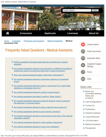 Frequently Asked Questions - Medical Assistants - Aetna
