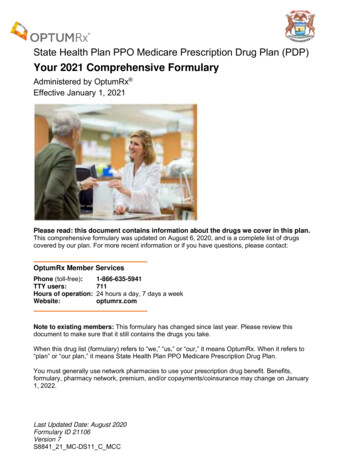 Your 2021 Comprehensive Formulary - OptumRx