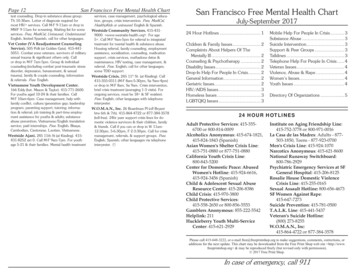 San Francisco Free Mental Health Chart - The Guardsman