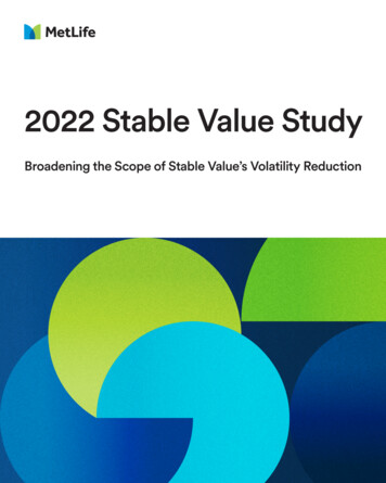 2022 Stable Value Study - Metlefi 