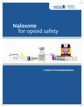 Naloxone For Opioid Safety - Maine Med