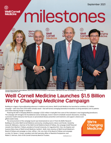 We're Changing Medicine Campaign - Cornell University