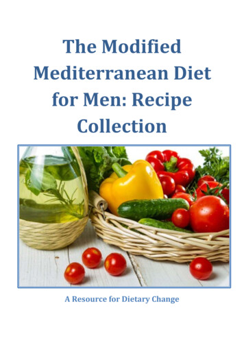 The Modified Mediterranean Diet For Men: Recipe Collection