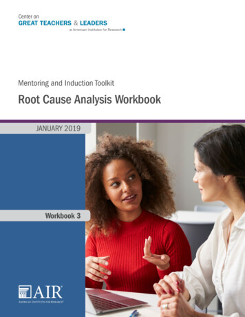 Root Cause Analysis Workbook - Center On Great Teachers .