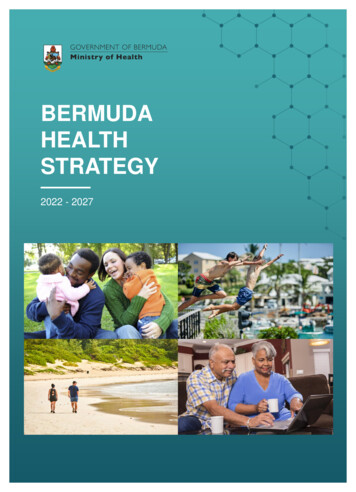 BERMUDA HEALTH STRATEGY - Gov