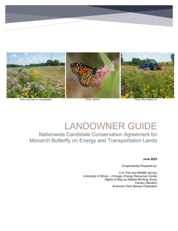 Monarch Butterfly CCAA Landowner Guide - Fws.gov