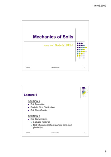 Mechanics Of SoilsMechanics Of Soils