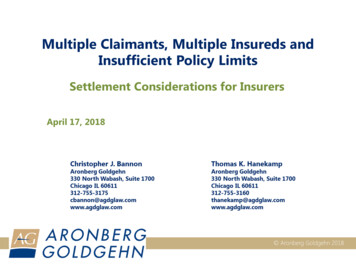 Multiple Claimants, Multiple Insureds And Insufficient Policy Limits