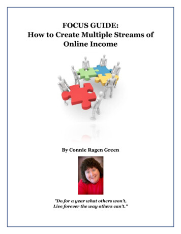 FOCUS GUIDE: How To Create Multiple Streams Of Online 