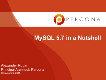 MySQL 5.7 In A Nutshell - Percona 