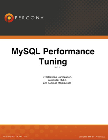 MySQL Performance Tuning - Percona