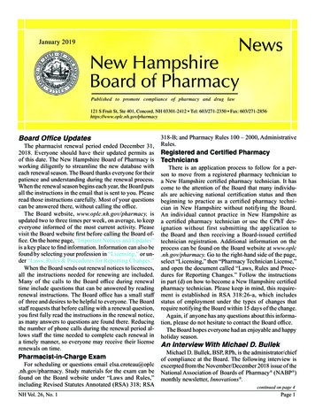 News New Hampshire Board Of Pharmacy