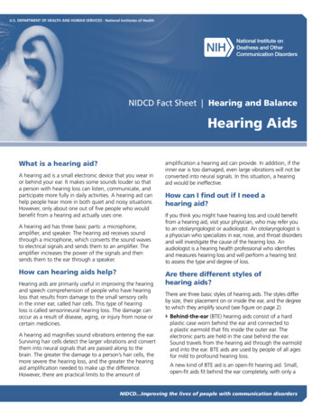Hearing Aids - NIDCD
