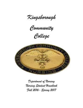 Nursing Student Handbook - Kingsborough Community College