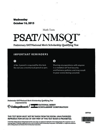 14, PSAT /NMSQT - Focus On Learning
