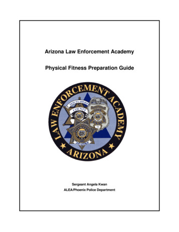 ALEA Physical Fitness Guide 2003color - ARIZONA STATE TROOPERS