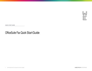 OfficeSuite Fax Quick Start Guide - Windstream