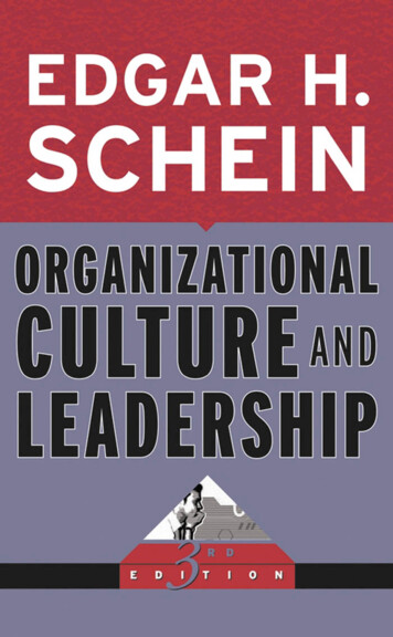 Organizational Culture And Leadership - Untag-smd.ac.id