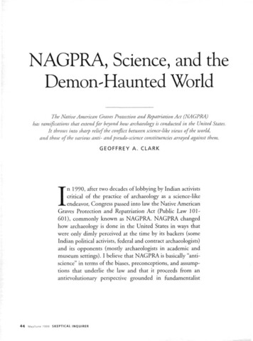 NAGPRA, Science, And The Demon-Haunted World