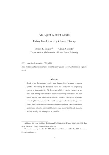 An Agent Market Model Using Evolutionary Game Theory